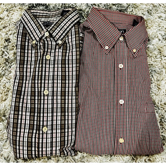 NWOT Men's Puritan Wrinkle Resistant Large 42/44 Long Sleeve Shirts Bundle - Picture 2 of 8